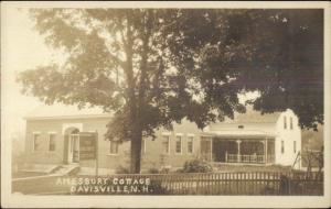 Davisville NH Amesbury Cottage c1920 Real Photo Postcard