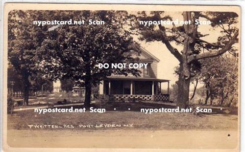 RPPC, F Whitten Res, Port Leyden NY