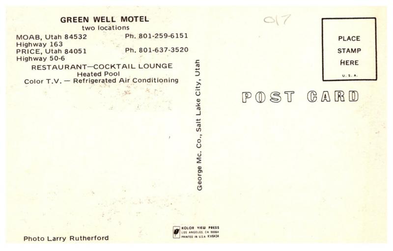 Utah  Moab , Green Well Motel