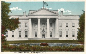 Vintage Postcard 1920's The White House Washington D.C.