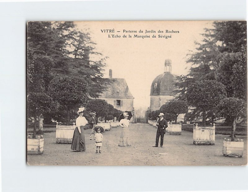 Postcard L'Echo de la Marquise de Sévigné, Jardin des Rochers, Vitré, France