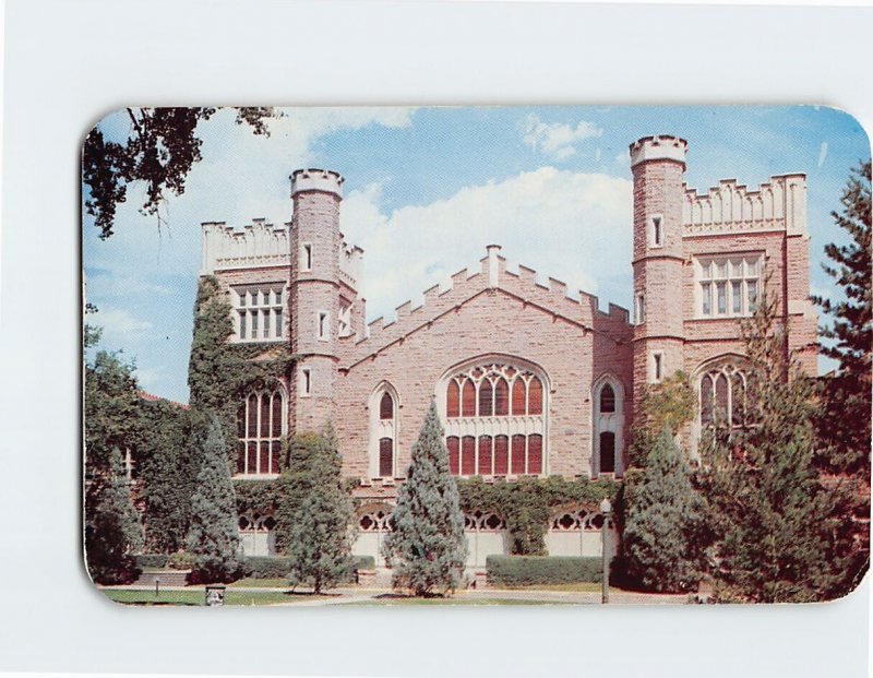 Postcard Macky Auditorium University of Colorado Campus, Boulder, Colorado