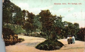 Vintage Postcard 1905 Mountain Drive Paths Hiking Trails Hot Springs Arkansas AR