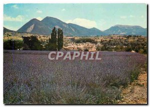 Modern Postcard from Provence landscapes Chamlps lanvande has Dieulefit (Drome)