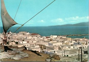 Postcard Greece Mykonos  view of town