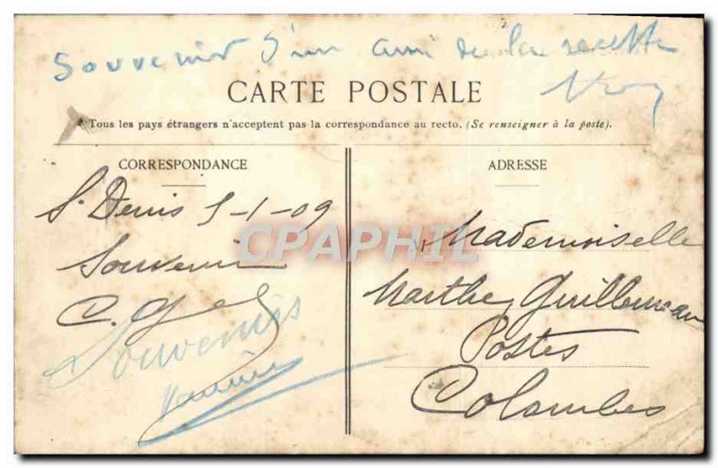 Old Postcard Saint Denis Le Marche