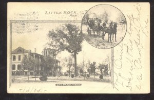 LITTLE ROCK ARKANSAS CITY PARK HORSE AND BUGGY VINTAGE POSTCARD 1905