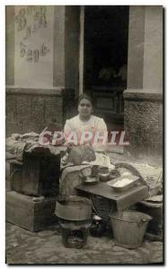 Saleswoman PHOTO CARD TOP vegetables Spain