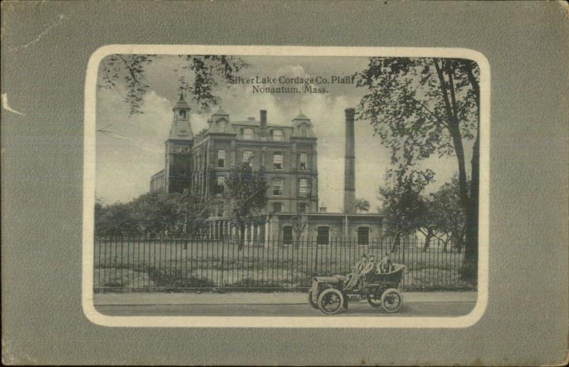 Nonantum Newton MA Silver Lake Cordage Co Plant c1910 Postcard