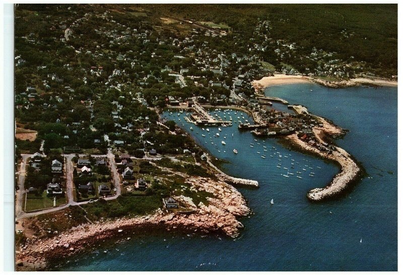 Lot 3 Rockport Maine Port & Headlands Très Grande Carte Postale