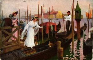 CPA AK Salon de 1914 LEONE DE JONCIERES L'Heure mauve a Venise (707552)