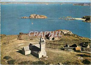 CPM Carantec (Nord Finistere) Vue aerienne La Chapelle de l'Ile de Callot