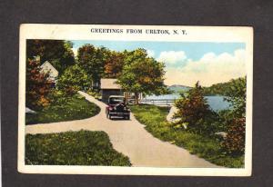 NY Greetings from Urlton New York Vintage Postcard