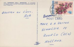 Bermuda Harmony Hall Bermuda Chrome Postcard 08.78