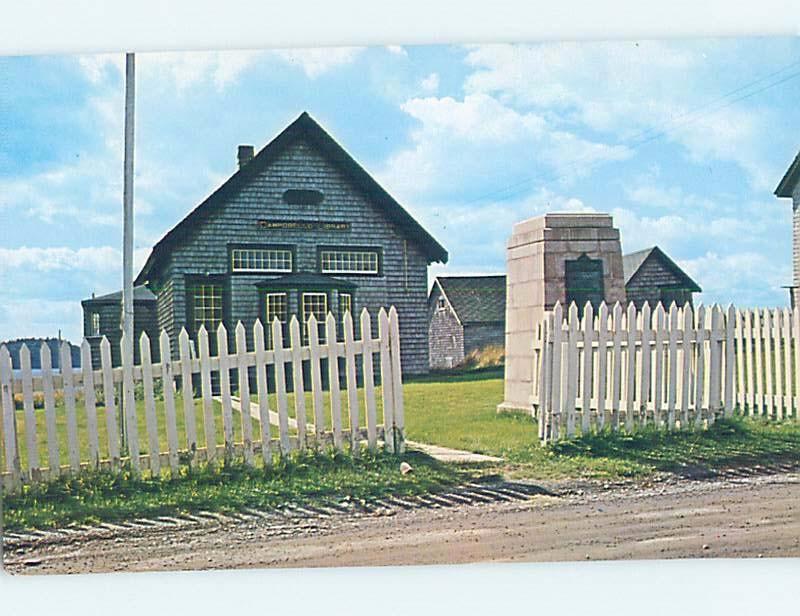 Unused Pre-1980 LIBRARY SCENE Campobello Island - Bay Of Fundy NB d6010