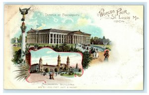 1904 Machinery Temple Fraternity World's Fair St. Louis Missouri MO Postcard