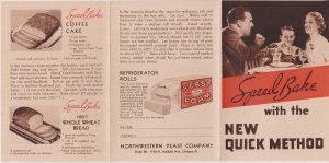 Northwestern Yeast Company Fold-Out Recipe Leaflet