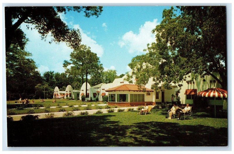 c1960 Exterior Alamo Plaza Hotel Courts Gulfport Mississippi MS Vintage Postcard