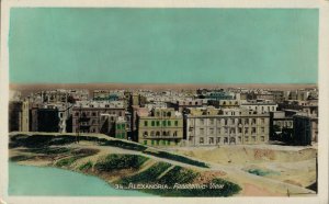Egypt Alexandria Panoramic View Vintage RPPC 07.40