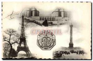 Postcard Modern Gymnastics Sports International Rally in May 1948 Paris Eiffe...