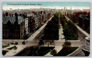 Boston Mass Commonwealth Avenue Massachusetts Postcard L30