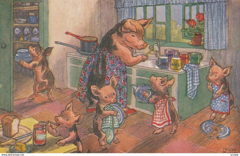 Molly BRETT ; Pig Family , 40-50s