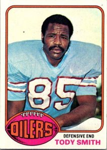 1976 Topps Football Card Tody Smith Houston Oilers sk4611