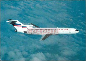 Postcard Modern Air Charter filial Air France and Air Inter Boeing 727 228 (F...