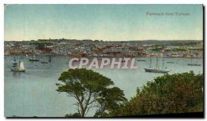 Postcard Old Falmouth from Trefusis