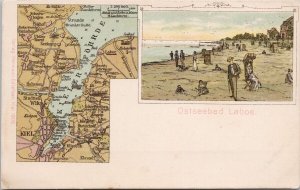 Ostseebad Laboe Germany Multiview Map Unused Edlefsen Postcard H59