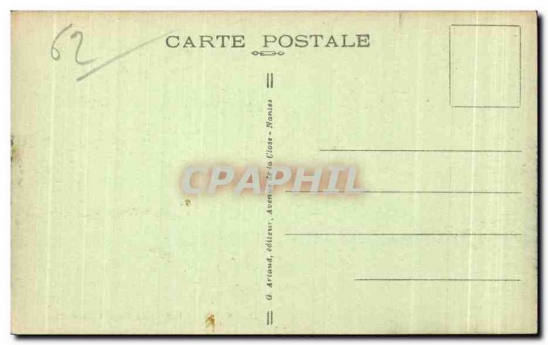 Old Postcard Berck Plage La Plage Maree Bass Boat