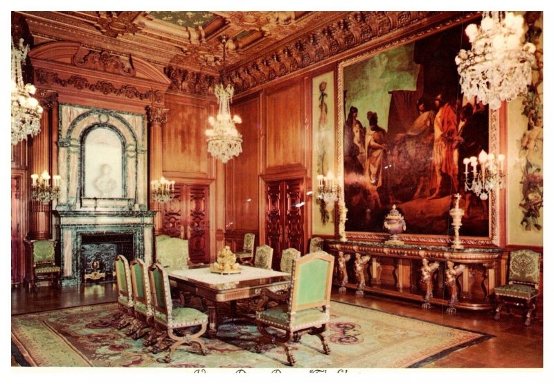 Dining Room Elms Bellevue Ave Newport RI Mahogany Doors Chrome