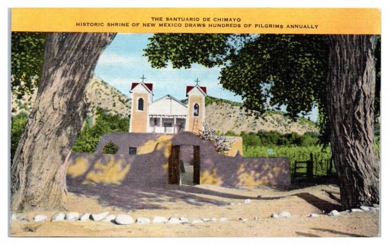 Santuario de Chimayo New Mexico Shrine Postcard