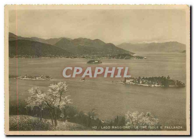 Postcard Modern Lago Maggiore Le Tre Isole e Pallanza