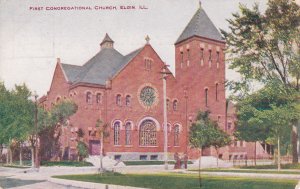 First Congregational Church , ELGIN , Illinois , PU-1909