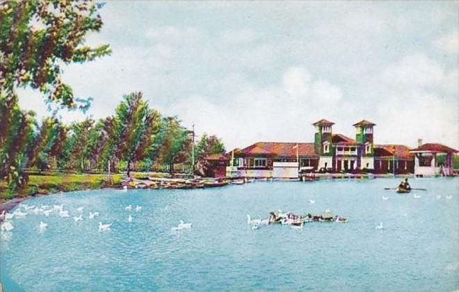 Colorado Denver City Park Lake and Pavilion