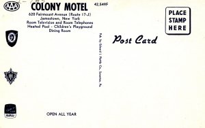 NY - Jamestown. Colony Motel
