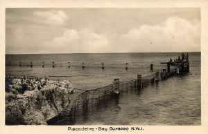 curacao, N.W.I., WILLEMSTAD, Piscadeira Bay (1930s) Spritzer RPPC Postcard