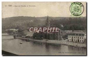 Belgium - Belgien - Belgium - Esneux - Tilff - Quai de L & # 39Ourthe and Pan...