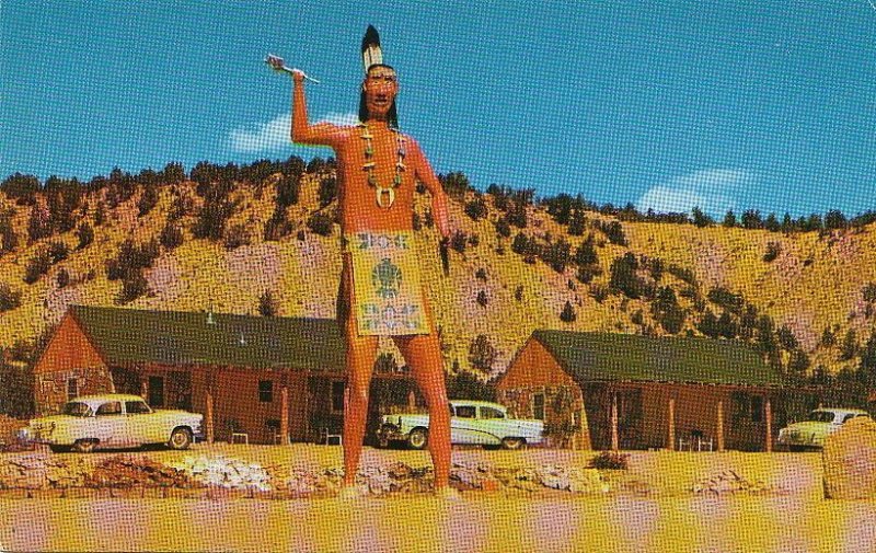 Postcard World's Largest Indian Canyon Rancho Lodge Orderville Utah