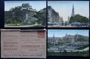 Scotland Collection x 3 EDINBURGH Views c1905 Postcards by Valentine