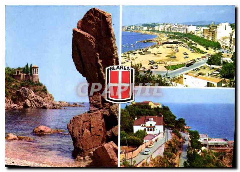 Postcard Modern Blanes Costa Brava