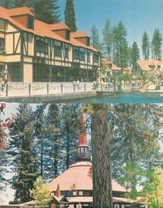 LAKE ARROWHEAD, CA California VILLAGE & PAVILION Roadside *Two* Chrome Postcards