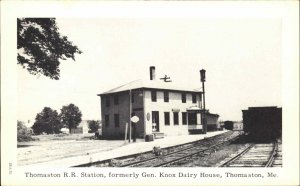 Thomaston Maine ME Railroad Train Station Vintage Postcard