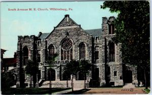 WILKINSBURG, PA Pennsylvania   SO. AVENUE  M E  Church   c1910s   Postcard