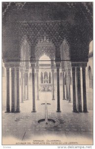 Interior del Templete Del Patio De Los Leones, Alhambra, Granada, Andalucia, ...