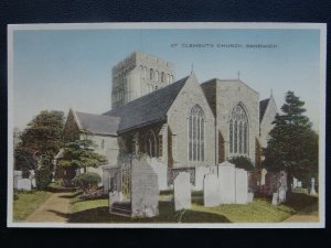 Kent SANDWICH St. Clements Church c1920's Postcard by Dennis