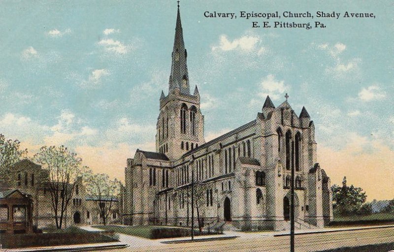 Postcard Calvary Episcopal Church EE Pittsburg PA