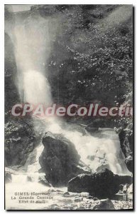 Postcard Old Gimel La Grande Cascade Effect Night