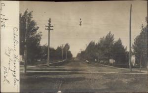 Gaylord MI Road Scene 1908 Real Photo Postcard